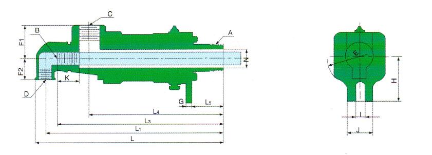 DS-X型旋轉接頭外形圖