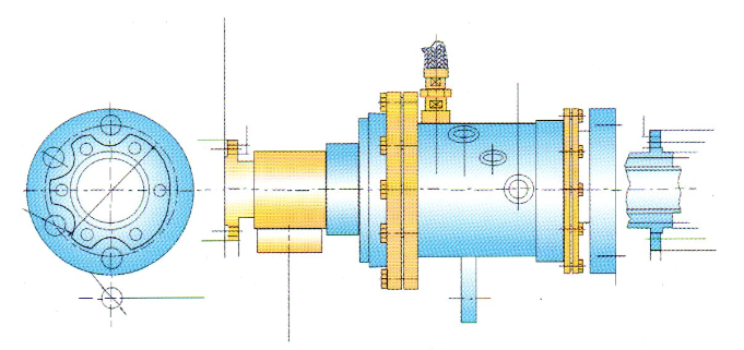 180噸轉爐6通路旋轉接頭規(guī)格尺寸表