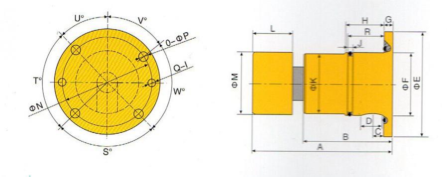 XKA系列連鑄機(jī)旋轉(zhuǎn)接頭外形尺寸1