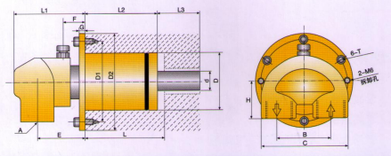 HMS15型旋轉接頭規格尺寸示意圖