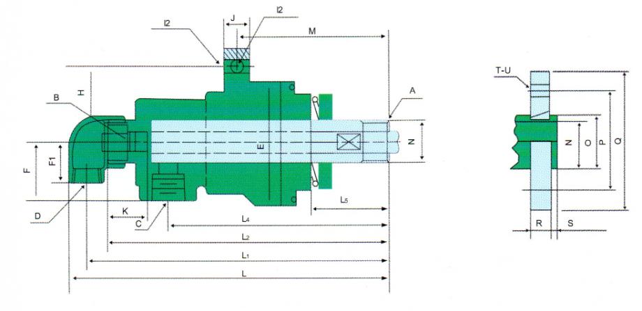 QRS-XF型旋轉(zhuǎn)接頭規(guī)格尺寸選型