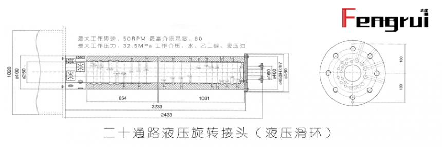 二十通路液壓旋轉(zhuǎn)接頭內(nèi)部結(jié)構(gòu)(液壓滑環(huán))